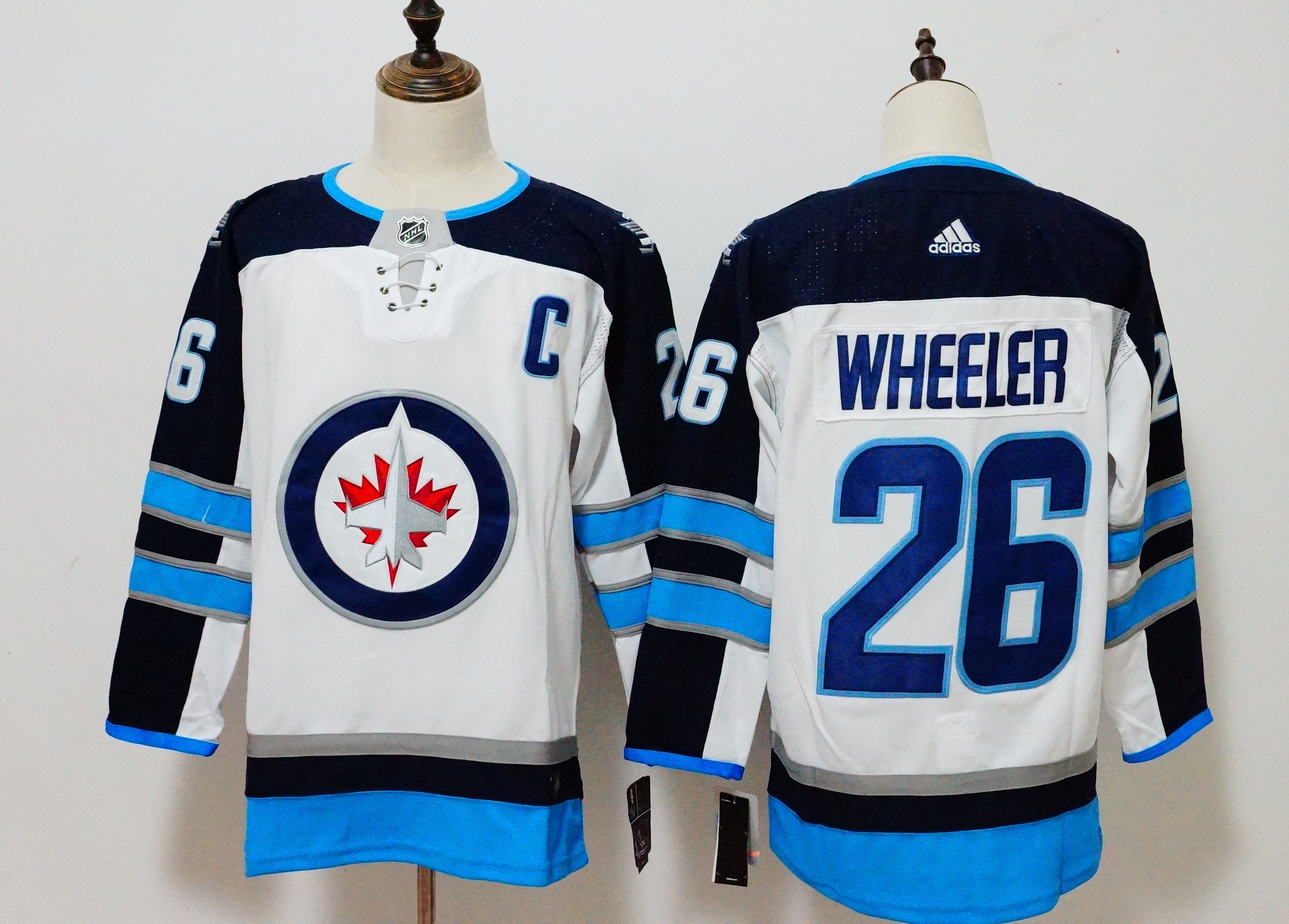 Men Winnipeg Jets #26 Wheeler White Hockey Stitched Adidas NHL Jerseys